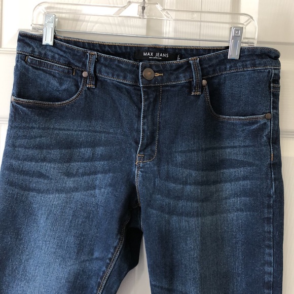 NWOT Max Jeans Capri Jeans Sz 12 Dark Wash - Picture 2 of 9